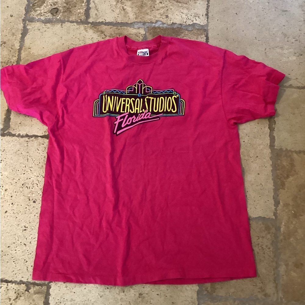 vintage 90s UNIVERSAL STUDIOS FLORIDA T-Shirt SZ XL beach single stitch